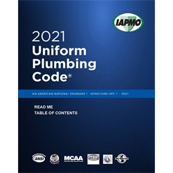 2021 Uniform Plumbing Code Soft Cover w/Tabs