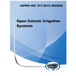IAPMO IGC 317-2015 (R2020) Open Colonic Irrigation Systems