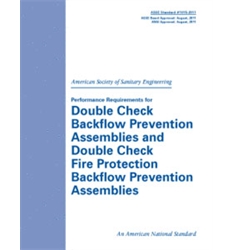 ASSE Standard 1015-2011 Performance Req for Double Check Backflow Prevention Ass