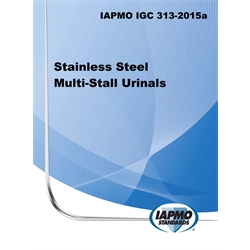 IAPMO IGC 313-2015a Stainless Steel Multi-Stall Urinals