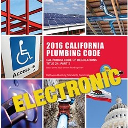 2016 California Plumbing Code eBook